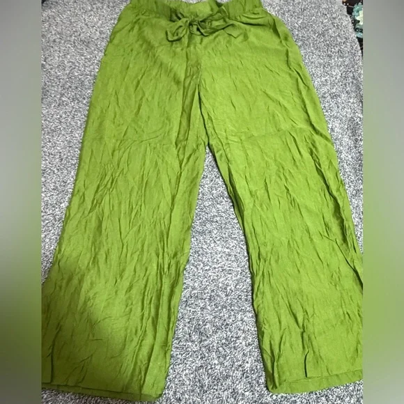 NEW Primark Olive Wide-Leg Pants for Women - Picture 2 of 11